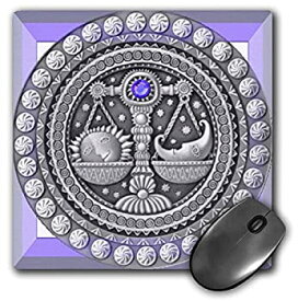 【中古】【輸入品・未使用】3dRose Zodiac Series Libra Metal Look Art Mouse Pad (mp_66282_1) [並行輸入品]