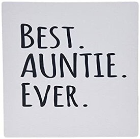 【中古】【輸入品・未使用】3dRose LLC 8 x 8 x 0.25 Inches Mouse Pad%カンマ% Best Auntie Ever Family Gifts For Relatives And Honorary Aunts And Great Aunts Black Text