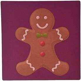 【中古】【輸入品・未使用】3dRose LLC 8 x 8 x 0.25 Inches Mouse Pad%カンマ% Deep Red Gingerbread Man Cookie (mp_42706_1) [並行輸入品]