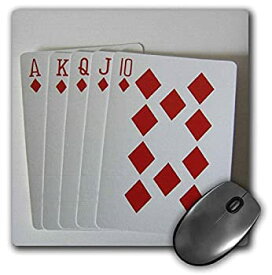 【中古】【輸入品・未使用】3dRose LLC 8 x 8 x 0.25 Inches Mouse Pad%カンマ% Poker Hand (mp_11470_1) [並行輸入品]