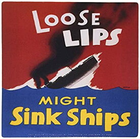 【中古】【輸入品・未使用】3dRose LLC 8 x 8 x 0.25 Inches Mouse Pad%カンマ% Vintage Loose Lips Might Sink Ships War Poster (mp_149445_1) [並行輸入品]