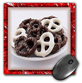 【中古】【輸入品・未使用】3dRose LLC 8 x 8 x 0.25 Inches Mouse Pad%カンマ% Chocolate Pretzels (mp_28752_1) [並行輸入品]