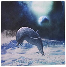 【中古】【輸入品・未使用】3dRose Dolphin Ocean Fantasy Space Planet Blue Mouse Pad (mp_172210_1) [並行輸入品]