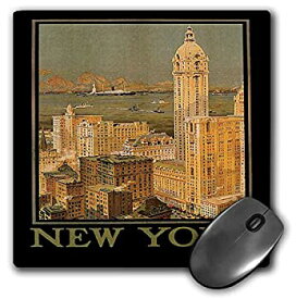 【中古】【輸入品・未使用】3dRose LLC 8 x 8 x 0.25 Inches Mouse Pad%カンマ% New York From Glasgow By The Anchor Line Poster Reproduction - (mp_170130_1) [並行輸入品]