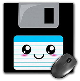【中古】【輸入品・未使用】3dRose Kawaii Cute Happy Floppy Disk - Retro Ninties Computer Disk Mouse Pad%カンマ% 8' x 8' (mp_57450_1) [並行輸入品]