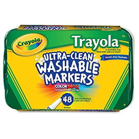 【中古】【輸入品・未使用】Crayola 48ct. Trayola Washable Markers Fine [並行輸入品]