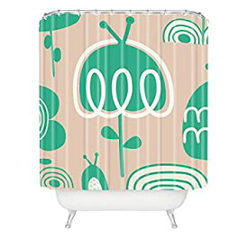 【中古】【輸入品・未使用】DENY Designs Gabriela Larios Salmon Garden Shower Curtain%カンマ% 69-Inch by 72-Inch [並行輸入品]