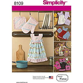 【中古】【輸入品・未使用】Simplicity Creative Patterns Simplicity Patterns Towel Dresses%カンマ% Pot Holders and Oven Mitts Size: One Size (One Size)) %カンマ% 8109 by