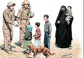 【中古】【輸入品・未使用】HELP YOURSELF%カンマ% PLEASE US SOLDIERS WITH IRAQ CHILDREN 8 FIG 1/35 MASTER BOX 35159.