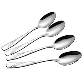 【中古】【輸入品・未使用】Nicesh 16-Piece Stainless steel Table Spoons Oval Dinner Spoons%カンマ%8.19-Inch%カンマ% E by Nicesh