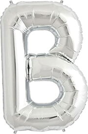 【中古】【輸入品・未使用】Letter B - Silver Helium Foil Balloon - 34 inch [並行輸入品]
