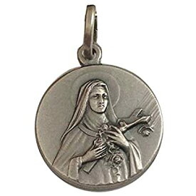 【中古】【輸入品・未使用】925シルバーで製造されたサンタテレサメダル - 925 Sterling Silver Saint Therese Medal