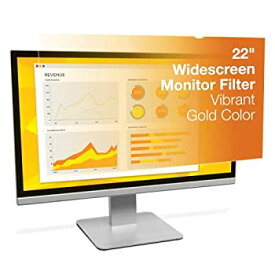【中古】【輸入品・未使用】3M Gold Privacy Filter for 22%ダブルクォーテ% Widescreen Monitor (16:10) - Display privacy filter - 22%ダブルクォーテ% wide - gold