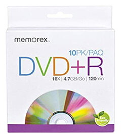 【中古】【輸入品・未使用】Memorex DVD Recordable Media - DVD+R - 16x - 4.70 GB - 10 Pack Paper Sleeve [並行輸入品]