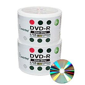 【中古】【輸入品・未使用】Smart Buy 100 Pack Dvd-r 4.7gb 16x Shiny Silver Blank Data Video Movie Recordable Media Disc%カンマ% 100 Disc 100pk [並行輸入品]