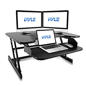 【中古】【輸入品・未使用】Pyle 高グレード 調節可能 スタンディングライザー デスクコンピューター ワークステーション | 簡単クイックリリース 新技術 高さ調節システム