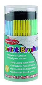 【中古】【輸入品・未使用】Charles Leonard Inc. Artist Plastic Brushes%カンマ% Assorted Colors%カンマ% 144 Tub (73344) [並行輸入品]