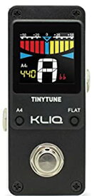 【中古】【輸入品・未使用】KLIQ TinyTune - Tuner Pedal for Guitar & Bass - Mini - Chromatic - with Pitch Calibration & Flat Tuning (Power Supply Required) [並行輸