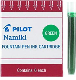 【中古】【輸入品・未使用】Pilot Namiki IC50 Fountain Pen Ink Cartridge%カンマ% Green%カンマ% 6 Cartridges per Pack (69003) [並行輸入品]