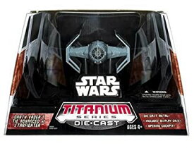 【中古】【輸入品・未使用】Star Wars Titanium Series Die-Cast Darth Vaders Tie Advanced StarFighter [並行輸入品]