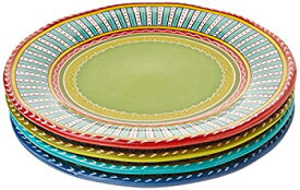 【中古】【輸入品・未使用】Certified International Valencia Dinner Plates (Set of 4)%カンマ% 11.25'%カンマ% Multicolor [並行輸入品]