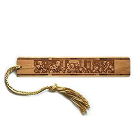【中古】【輸入品・未使用】[ミッタークラフト]Mitercraft Engraved Wooden Bookmark with Gold Rope Tassel The last Supper [並行輸入品]