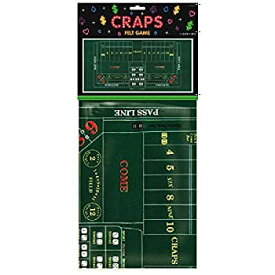 【中古】【輸入品・未使用】Amscan Craps Casino Party Table Cover (1 Piece)%カンマ% Green%カンマ% 12.5 x 11.7%ダブルクォーテ% [並行輸入品]