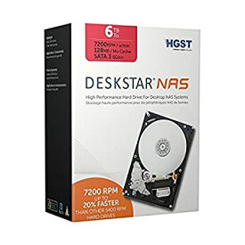 【中古】【輸入品・未使用】HGST Deskstar NAS 3.5-Inch 6TB 7200RPM SATA III 128MB Cache Internal Hard Drive (0S03839) [並行輸入品]
