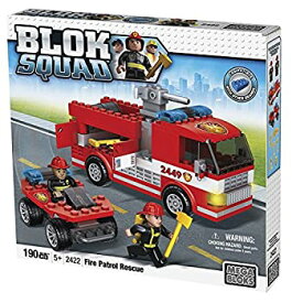 【中古】【輸入品・未使用】Mega Bloks%カンマ% Blok Squad%カンマ% Fire Patrol Rescue%カンマ% 190 Piece [並行輸入品]