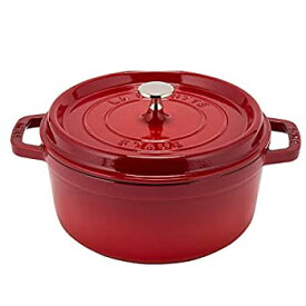 【中古】【輸入品・未使用】[ ストウブ ] Staub ピコ・ココット ラウンド 24cm チェリー／レッド 1102406 両手鍋 ホーロー鍋 Rund Brater cherry ピコ ココット 鍋 なべ お