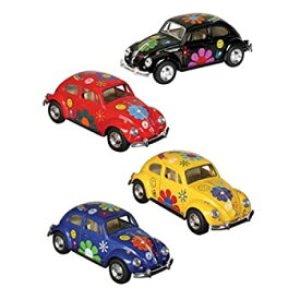 【中古】【輸入品・未使用】Toysmith Flower Power VW Beetle Toy Car [並行輸入品]
