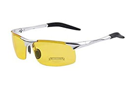 【中古】【輸入品・未使用】Wonzone Yellow Night Vision Polarized Goggles Sunglasses Unbreakable UV400 Protection Glasses Driving Fishing Golf Outdoor Sport Eyewea