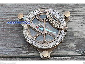 【中古】【輸入品・未使用】5インチ 収集価値のある真鍮製 5インチ 日時計コンパス 航海装飾 海洋ギフト