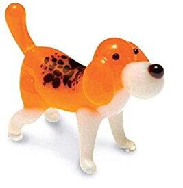 【中古】【輸入品・未使用】ガラス細工　犬 ビーグル Tynies NEW 116 Glass Figure　Puc - Beagle Dog [並行輸入品]