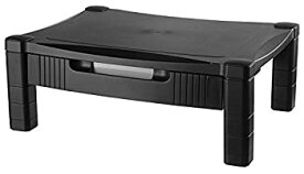 【中古】【輸入品・未使用】Kantek Height-Adjustable Monitor/Laptop Stand with Drawer%カンマ% 17 X 13 X 3 to 6-1/2 Inches%カンマ% Black (MS420) [並行輸入品]