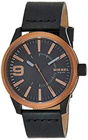 【中古】【輸入品・未使用】Diesel Men's Rasp DZ1841 Rose-Gold Leather Japanese Quartz Fashion Watch