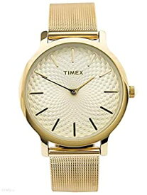 【中古】【輸入品・未使用】Timex Women's TW2R36100 Metropolitan Skyline Gold-Tone Stainless Steel Mesh Bracelet Watch