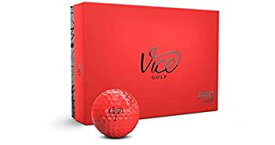 【中古】【輸入品・未使用】Vice Golf プロゴルフボール One Dozen レッド
