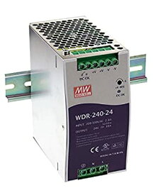 【中古】【輸入品・未使用】MeanWell WDR-240-24 240W Single Output Industrial DIN RAIL Power Supply Mean Well WDR-240-24 [並行輸入品]