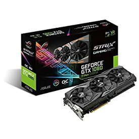 【中古】【輸入品・未使用】ASUS ROG-STRIX-GTX1080-O8G-11GBPS ROG Strix GeForce GTX 1080 8GB 11Gbps OC Edition VR Ready HDMI DP DVI Gaming Graphics Card [並行輸入