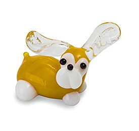 【中古】【輸入品・未使用】ガラス細工　犬 Tynies NEW 036 FigureBev Dog With One Ear Up No.1 [並行輸入品]