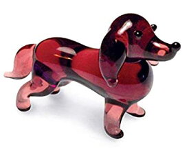 【中古】【輸入品・未使用】ガラス細工　犬 ダックスフント Tynies NEW 115 Glass Figure　Doc - Dachshund Dog No.2 [並行輸入品]