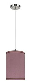 【中古】【輸入品・未使用】Aspen Creative 71020 One-Light Pendant With Hardback Drum Shaped (Spider) Shade In Reddish Purple [並行輸入品]