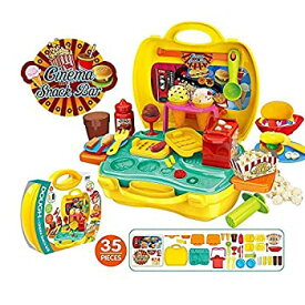 【中古】【輸入品・未使用】Deardeer Kids Play-Doh Cinema Snack Bar Play Set 35 Pcs Pretend Play House Toy Kit with Play Douth and Moulds in a Portable Case