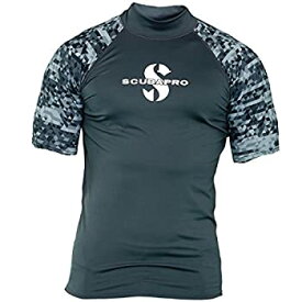 【中古】【輸入品・未使用】(X-Large%カンマ% Graphite) - ScubaPro Men's UPF 50 Short Sleeve Rash Guard