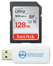 【中古】【輸入品・未使用】Canon EOS Rebel T5 Memory Card SanDisk 128GB SD Ultra SDXC Memory Card 80mb/s with Everything But Stromboli Memory Card Reader SDSDUNC-