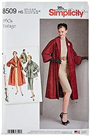 【中古】【輸入品・未使用】Simplicity Creative Patterns US8509H5 Misses' Vintage Coat Or Jacket Pattern%カンマ% H5 (6-8-10-12-14)