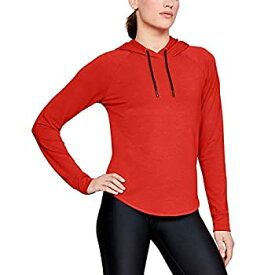 【中古】【輸入品・未使用】Under Armour Women's Featherweight Fleece Oversize Hoodie%カンマ% Radio Red (890)/Black%カンマ% X-Small