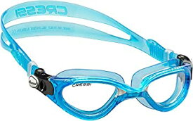 【中古】【輸入品・未使用】Cressi Flash Clear Lens Swim Goggles%カンマ% Blue/Blue