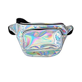 【中古】【輸入品・未使用】ebtoysウエストバッグカジュアルバッグレディースShiny Holographic Fanny Pack Bum Bag & # xff08?;シルバー& # xff09?;